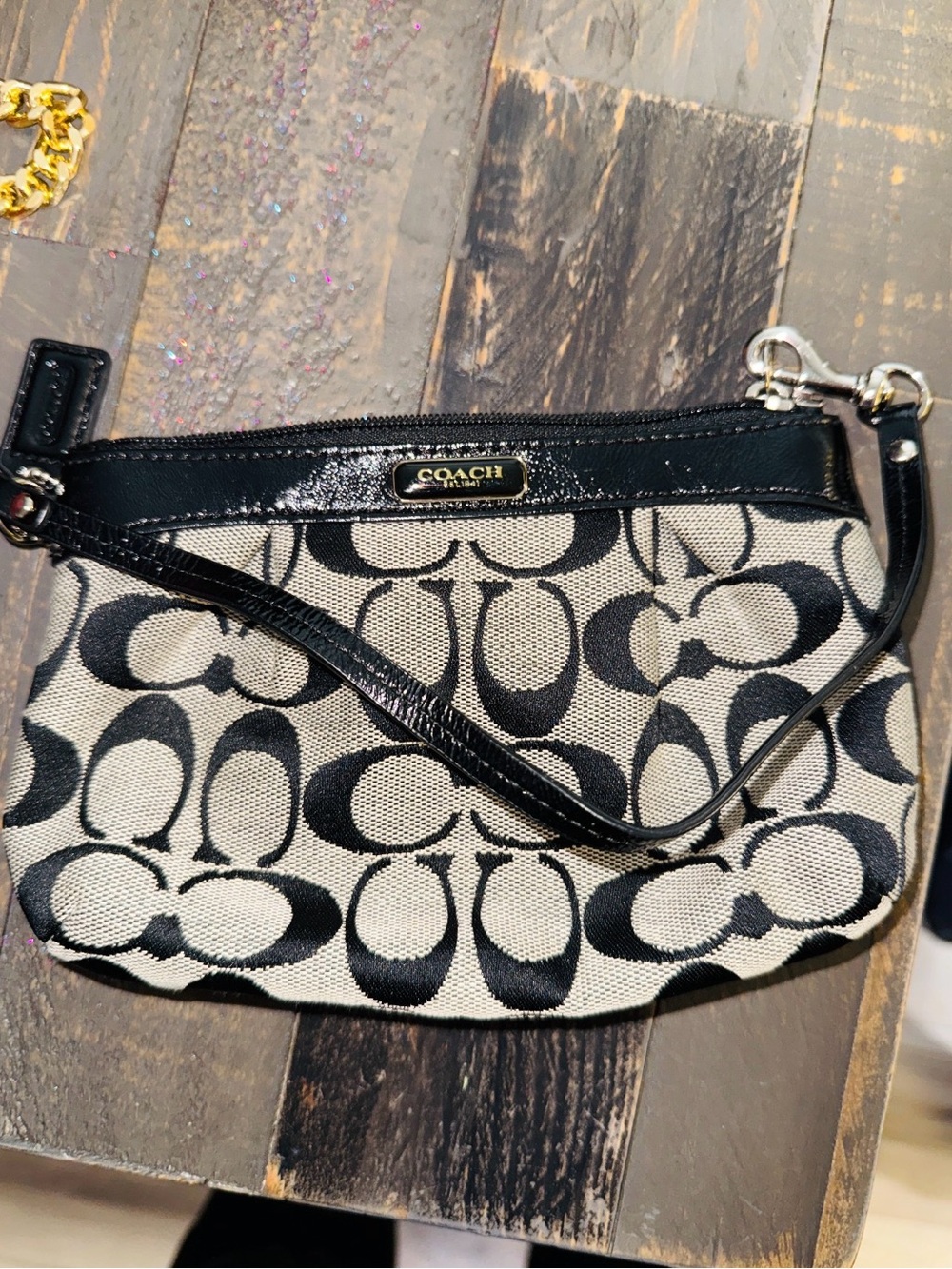 Coach Signature Wristlet